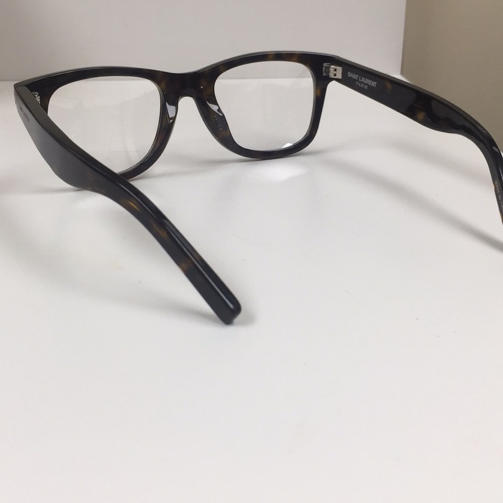 Saint Laurent Tortoise Optical Frames Clear Lenses - Picture 4 of 5
